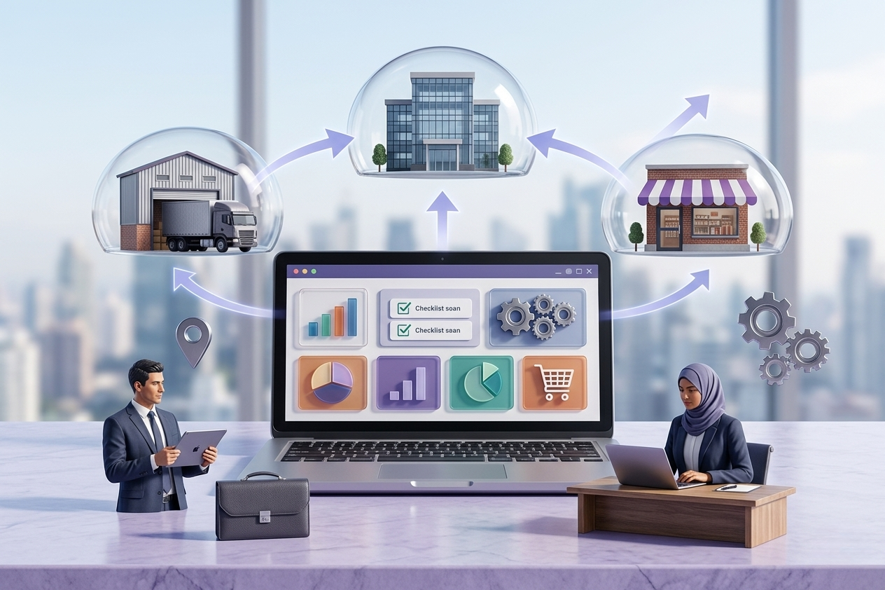 هل أودو مناسب للشركات متعددة الفروع؟