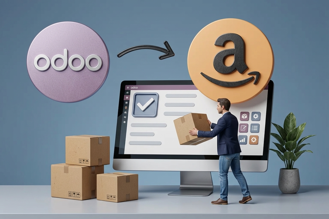 ربط Odoo مع Amazon لإدارة الطلبات بدون فوضى