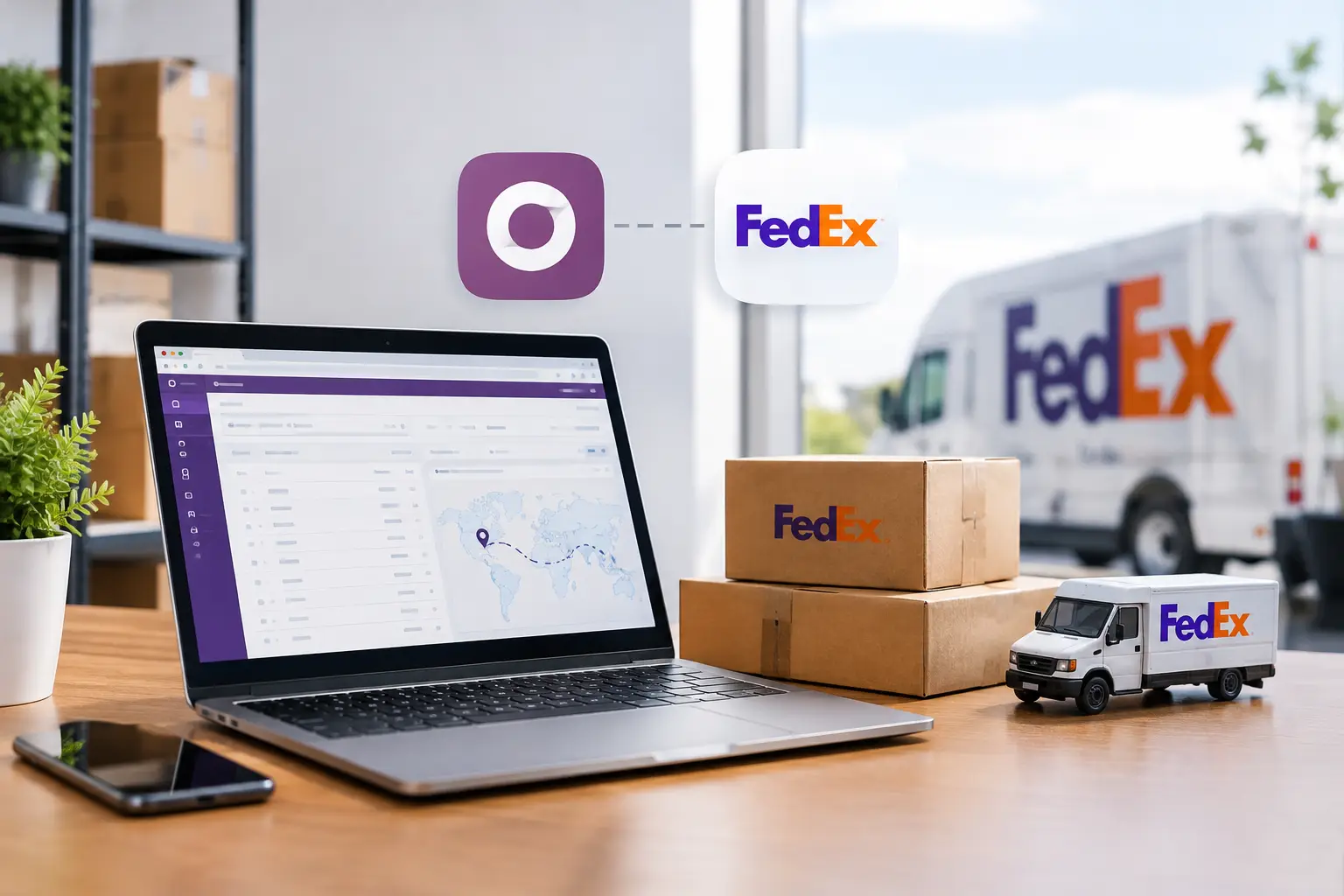 تكامل أودو مع FedEx لإدارة الشحن بدقة