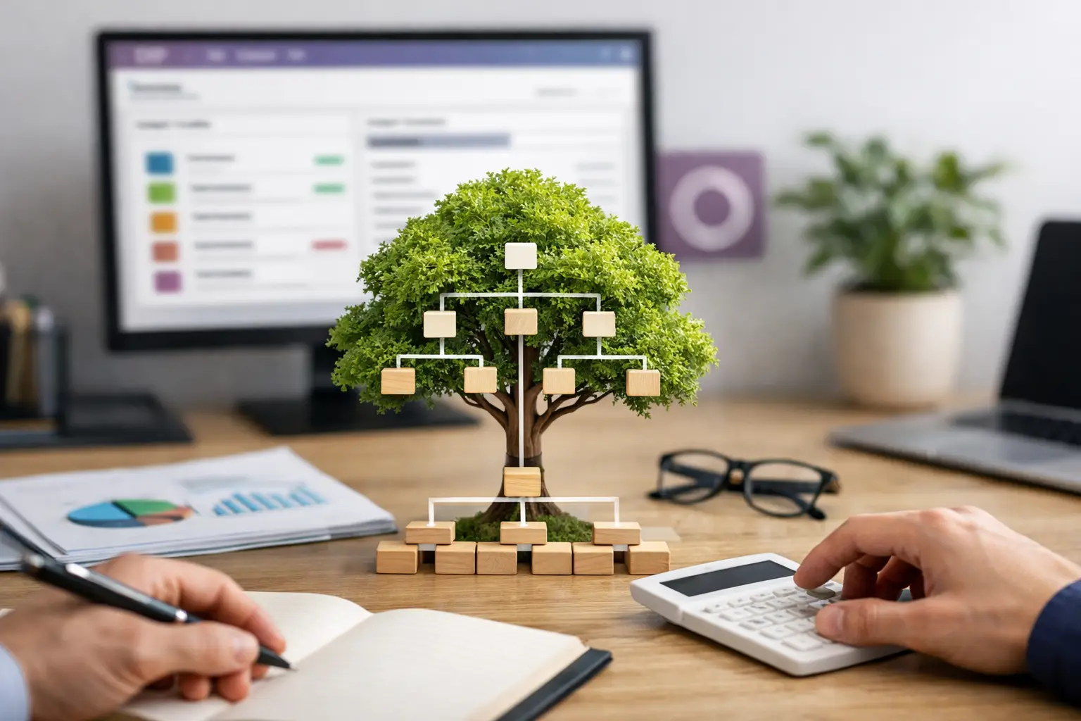 إعداد شجرة الحسابات في أودو بشكل صحيح